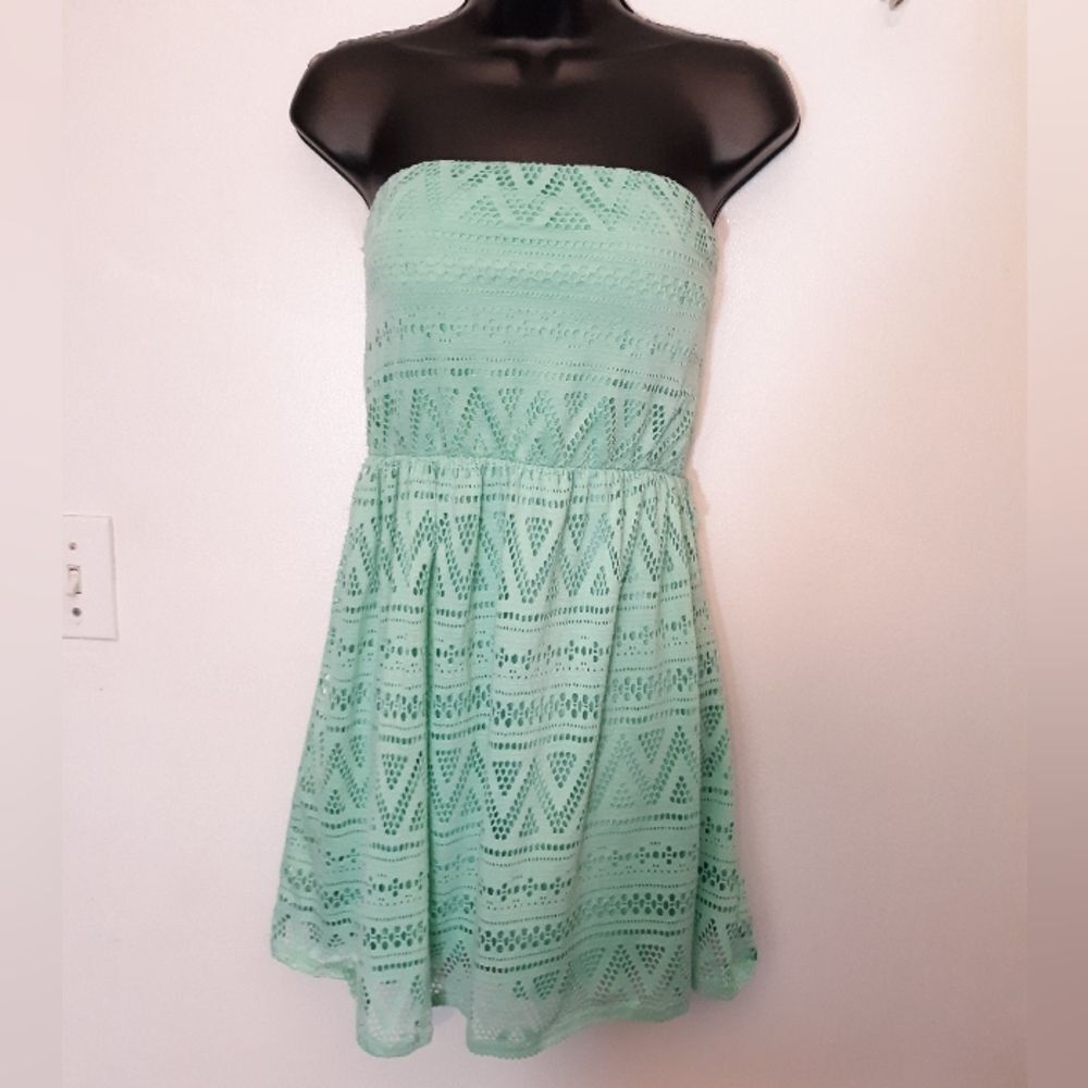 No Boundaries strapless mini dress